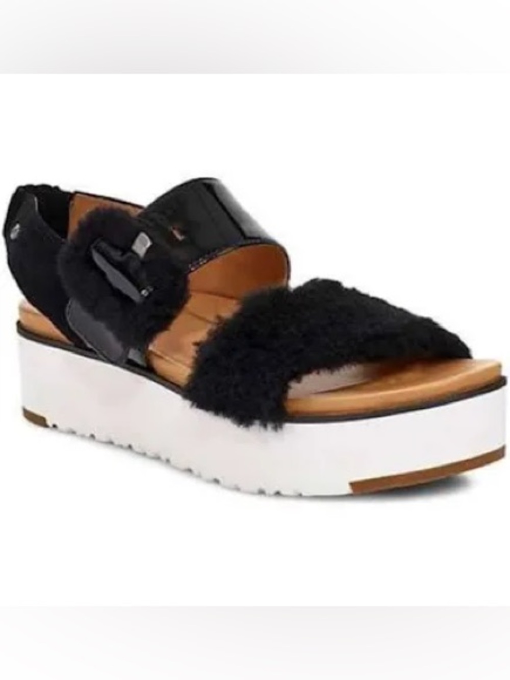 UGG Le Fluff Sandals Black #1099815